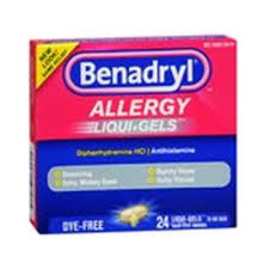 Benadryl Allergy Liqui-gels 24