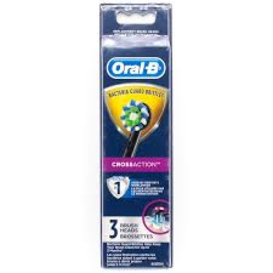 Oral B Cross Action B/heads 3s