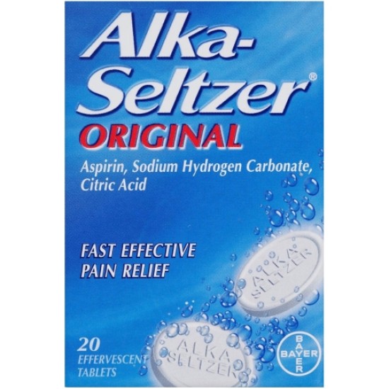 Alka Seltzer Original 20 Effervescent Tablets
