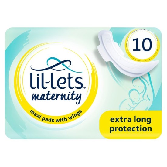 Lil-lets Maternity 10 Maxi Pads With Wings