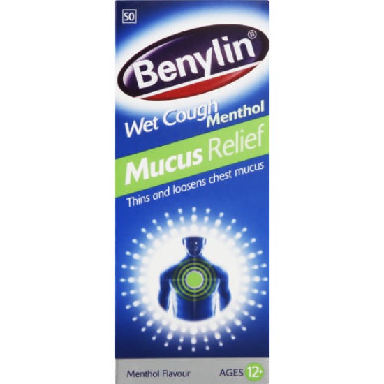 Benylin Wet Cough Menthol Mucus Relief Syrup 100ml