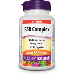 Webber Naturals B50 Complex Caps 80`s Webber Naturals B50 Complex Caps 80`s