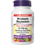 Webber Naturals Melatonin Magnesium 10 mg/150 mg Tablets