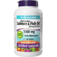 Webber Naturals Salmon & Fish Oil 1000mg 