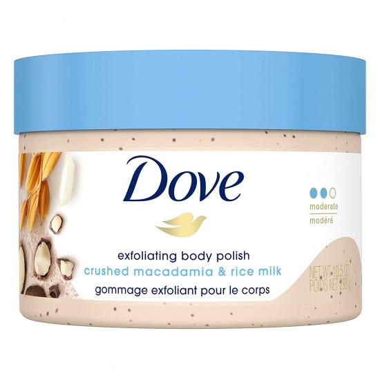 Dove Body Scrub Macadamia & Rice Milk