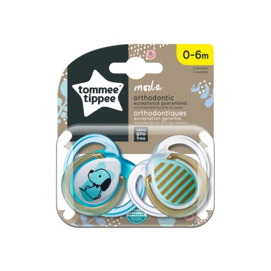 Tommee tippee Closer to Nature Moda Soothers 0-6m 2`s