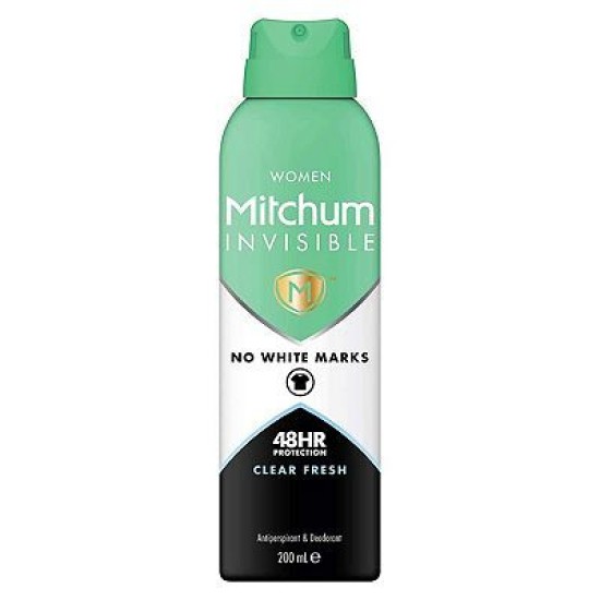 Mitchum Invisible Women Clear Fresh Anti-perspirant 200mls