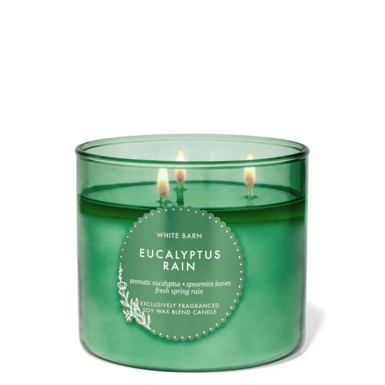 Bath & Body Works Eucalyptus Rain 3-Wick Candle