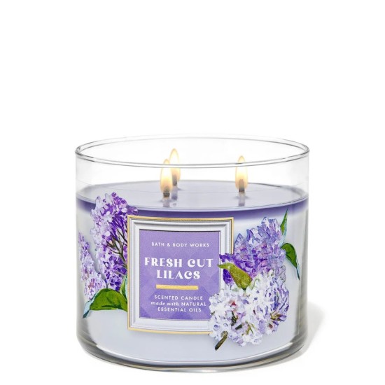 Bath & Body Works Fresh Cut Lilacs 3-Wick Candle