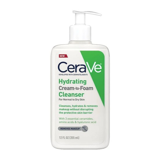 CeraVe Hydrating Cream-to-Foam Cleanser 473ml