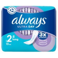 Always Ultra Day Sanitary Towels Long (Size 2) 13 Pads