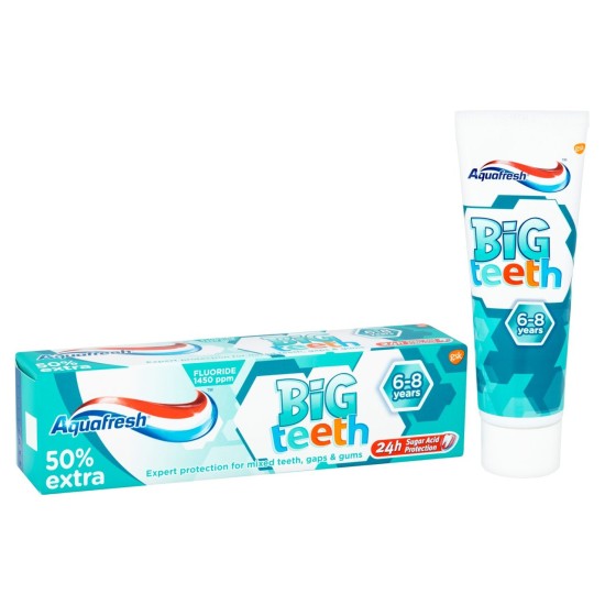 Aquafresh Big Teeth 6-8years Toothpaste 75ml