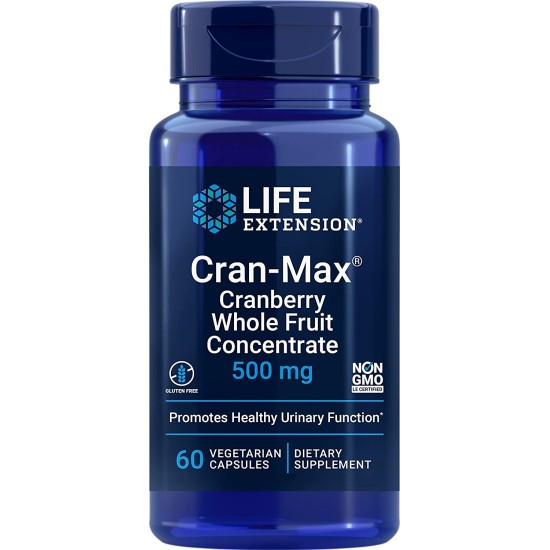 Life Extension Cranmax Cranberry Whole Fruit Concentrate Caps 60`s
