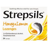 Strepsils Honey & Lemon Lozenges 24 Lozenges