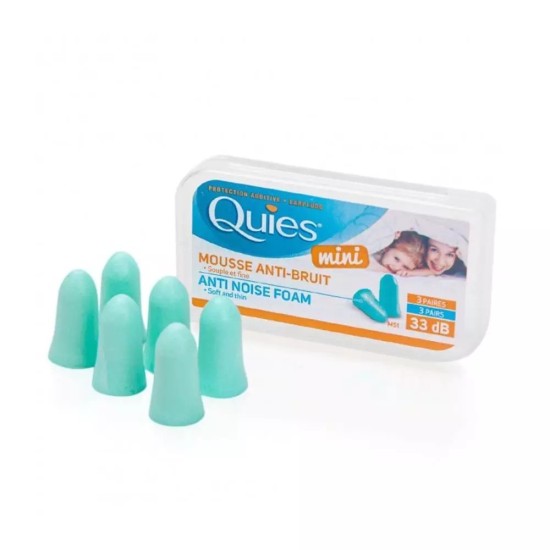 Quies Mini Foam Earplugs 3 Pairs