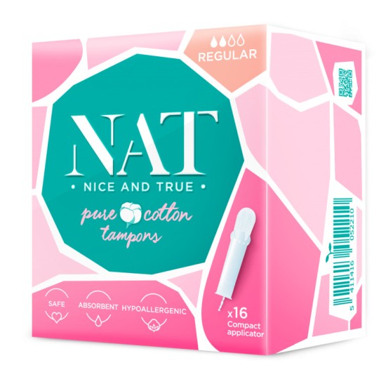 Nat Cotton Pads With Wings 10`s