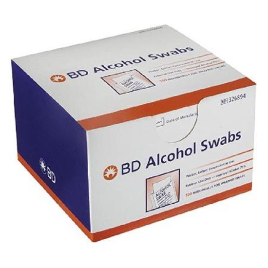 BD Alcohol Swabs 100s