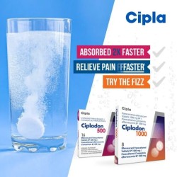 Cipladon 500mg 16 Effervescent Tablets 