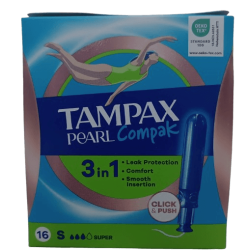 Tampax Compak Pearl 16`s
