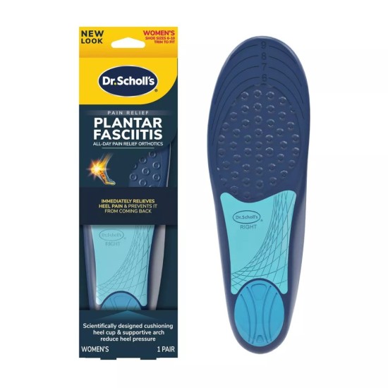 Dr. Scholls Plantar Fasciitis Orthotics For Women Size 6-10