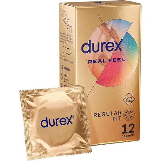 Durex Real Feel Condoms - 12 Condoms