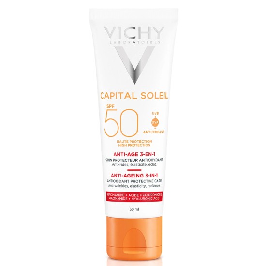 Vichy Ideal Soleil Anti-Ageing 3-in-1 Antioxidant Care SPF50, 50ml