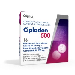 Cipladon 500mg 16 Effervescent Tablets 