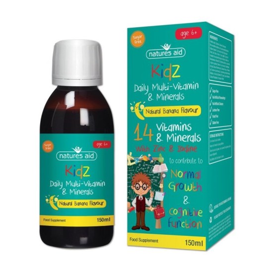 Natures Aid Kidz Multi-vitamins & Minerals 150ml