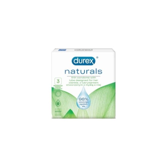 Durex Naturals Lube Condoms 3 pieces