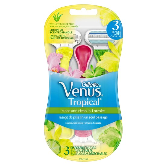 Gillette Venus Tropical Disposable Razor 3`s