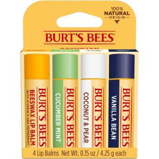 Burt's Bees Freshly Picked Lip Balm - 4pk