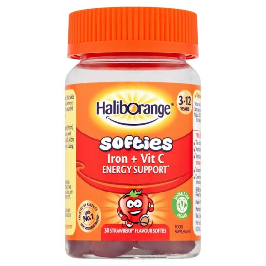 Haliborange Iron & Vitamin C Softies - 30 Strawberry Softies
