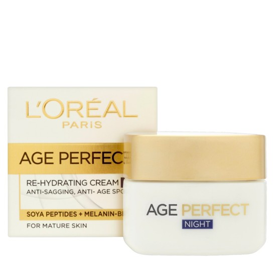 Loreal Age Perfect Re-hydrating Night Cream 50ml Mature Skin