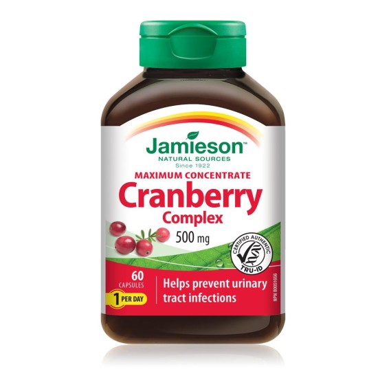 Jamieson Maximum Concentrate Cranberry Complex 500mg 60 Capsules 