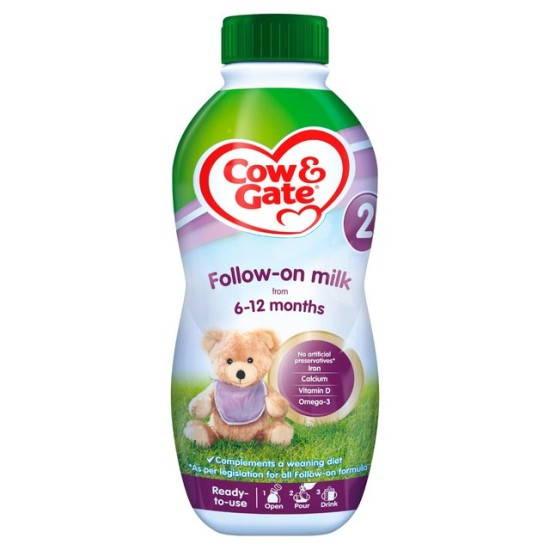 Cow And Gate 6-12 Months  Follow-on  Milk Stage 2 Ready To Use 200ml