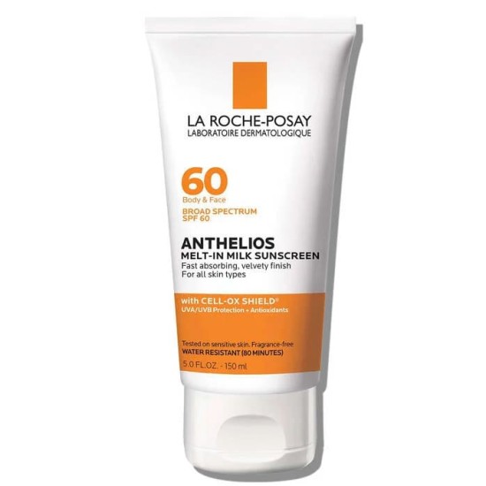 La Roche-Posay Anthelios Sunscreen, Melt-In-Milk for Face and Body Sunscreen Lotion - SPF 60 - 5oz​