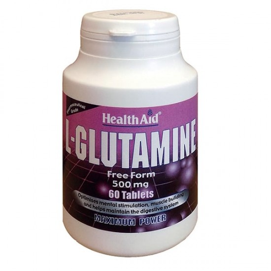Health Aid L-Glutamine 500 mg 60 tabs