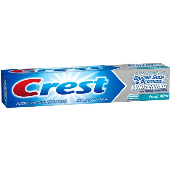 Crest Baking Soda And Peroxide Whitening With Tartar Protection Toothpaste 6.4oz