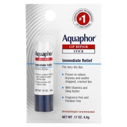 Aquaphor Lip Repair Stick for Dry Chapped Lips, Immediate Relief, Fragrance-Free Aquaphor Lip Repair Stick for Dry Chapped Lips, Immediate Relief, Fragrance-Free