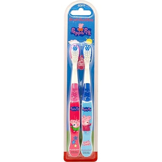 Peppa Pig Super Soft Bristles toothbrush for kids 2 pieces