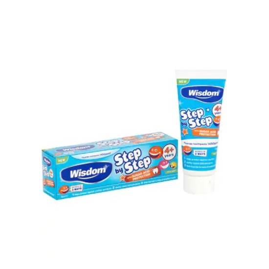 Wisdom Step By Step Toothpaste 4+ Years (75ml)