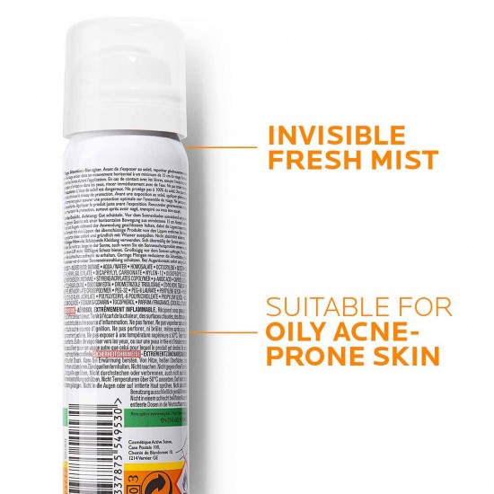 Anthelios Anti-shine Fresh Mist SPF50 Facial Sunscreen
