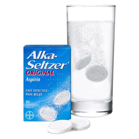 Alka Seltzer Original Aspirin 10 Effervescent Tablets