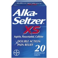 Alka Seltzer Xs 20 Effervescent Tablets