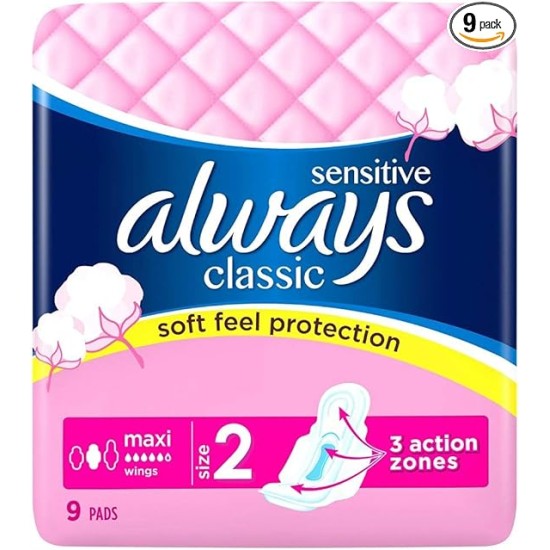 Always Maxi Classic Long 9 Pads Always Maxi Classic Long 9 Pads