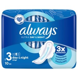 Always Ultra Day & Night 10 Pads