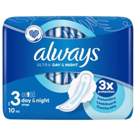 Always Ultra Day & Night 10 Pads
