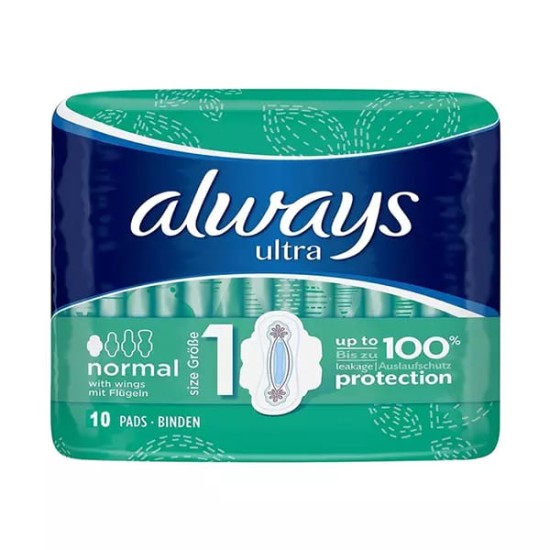 Always Ultra Normal Wings 10 Pads