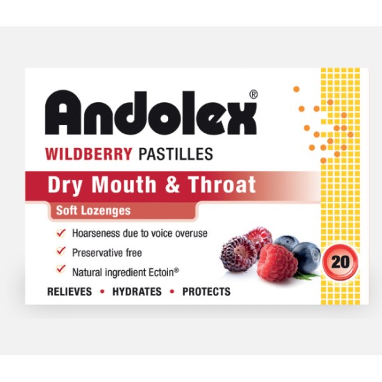 Andolex Wildberry Pastilles 20 Lozenges