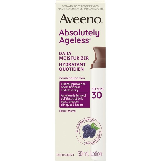 Aveeno Absolutely Ageless Daily Moisturizer SPF 30, Anti Aging Cream 50ml